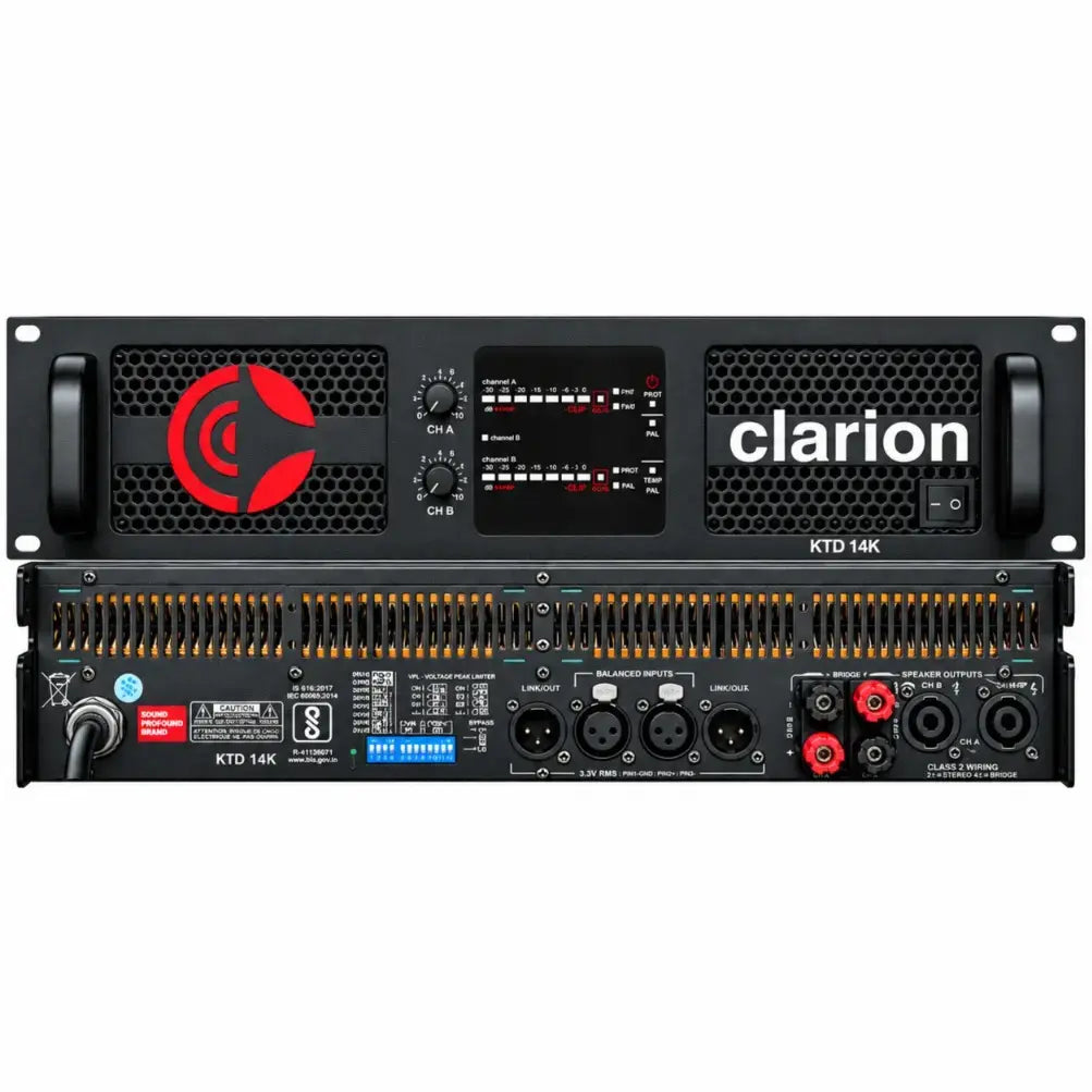 Clarion JM-KTD14K 2 Channel Class TD Power Amplifier 7000W