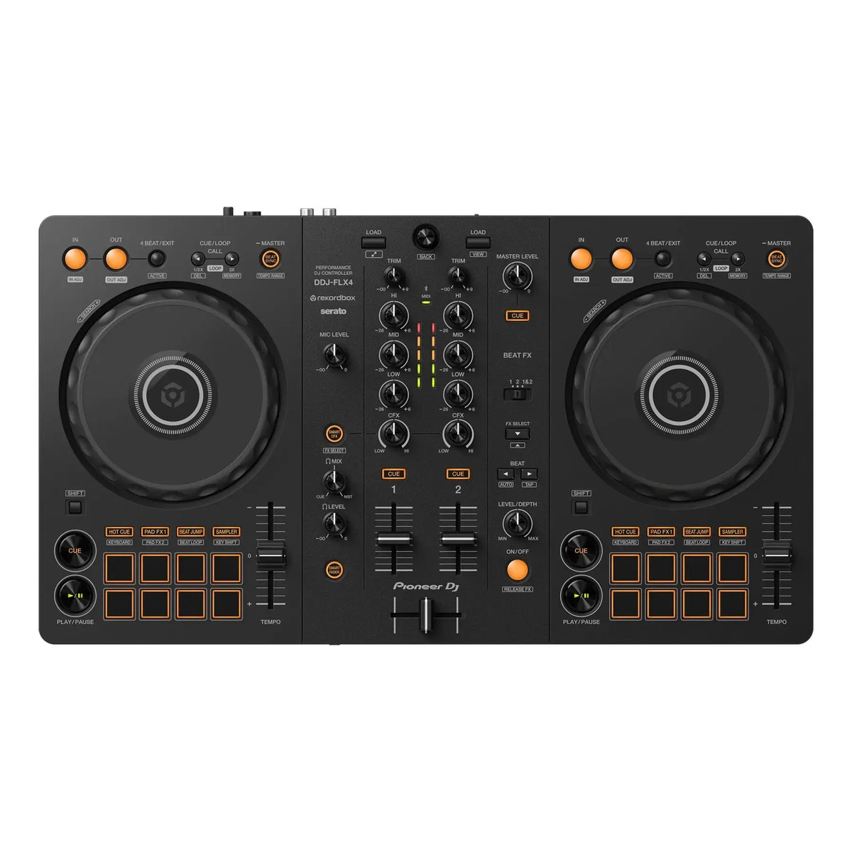 Pioneer DJ DDJ FLX4 2-channel DJ controller for multiple DJ applications