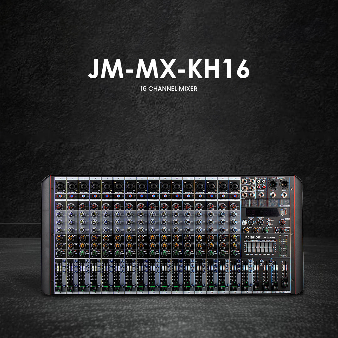 Clarion JM-MX-KH16 16ch Audio Mixer with 2 Group