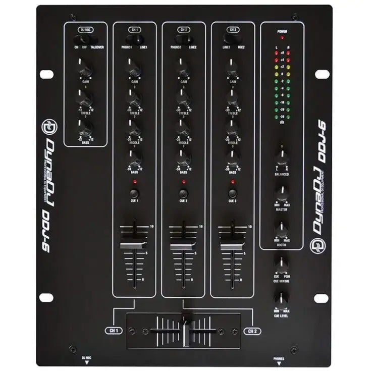 Dynatech DDJ-6 3Channel Professional DJ mixer
