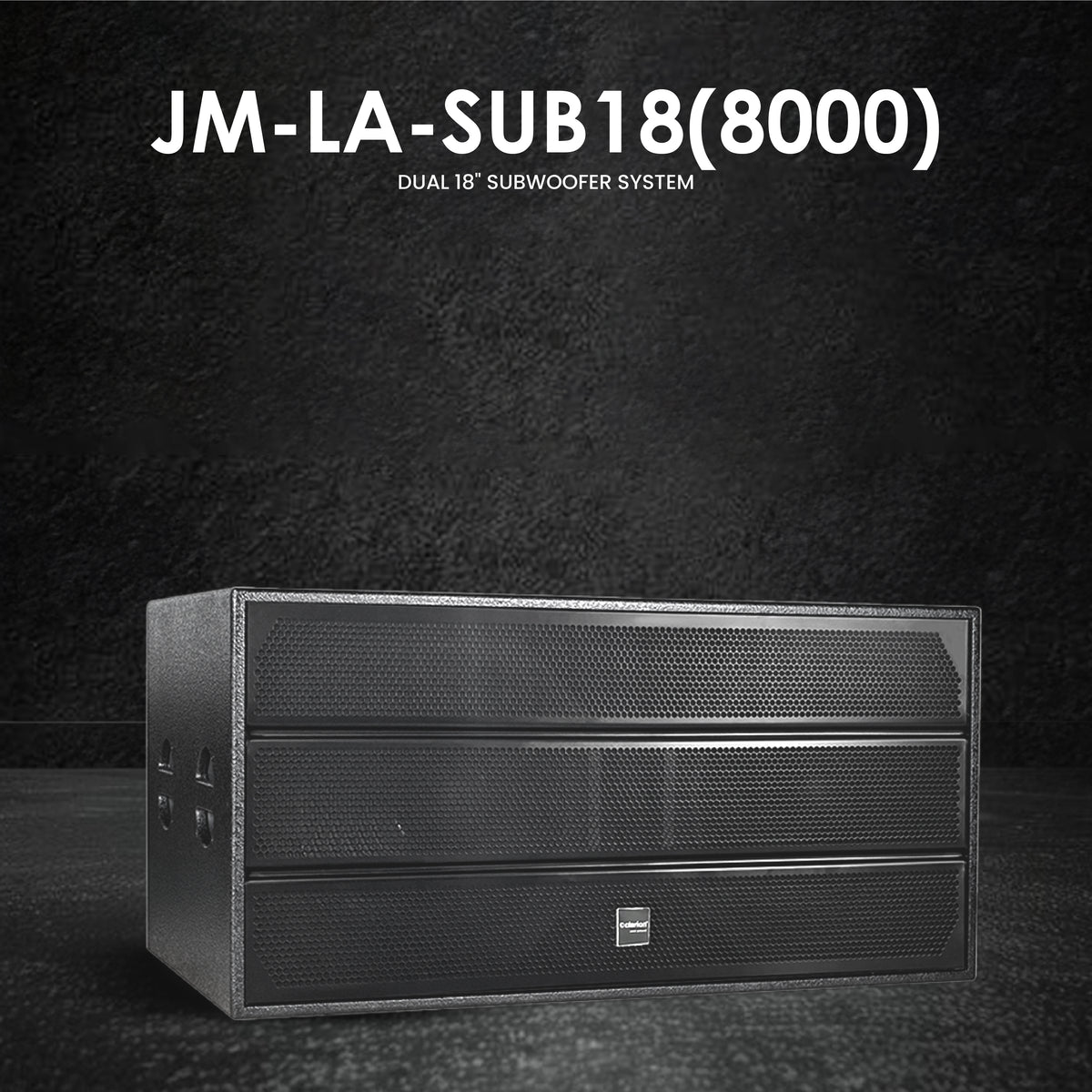 Clarion JM-LA-SUB18-8000 Dual 18 Inch Line Array Subwoofer System