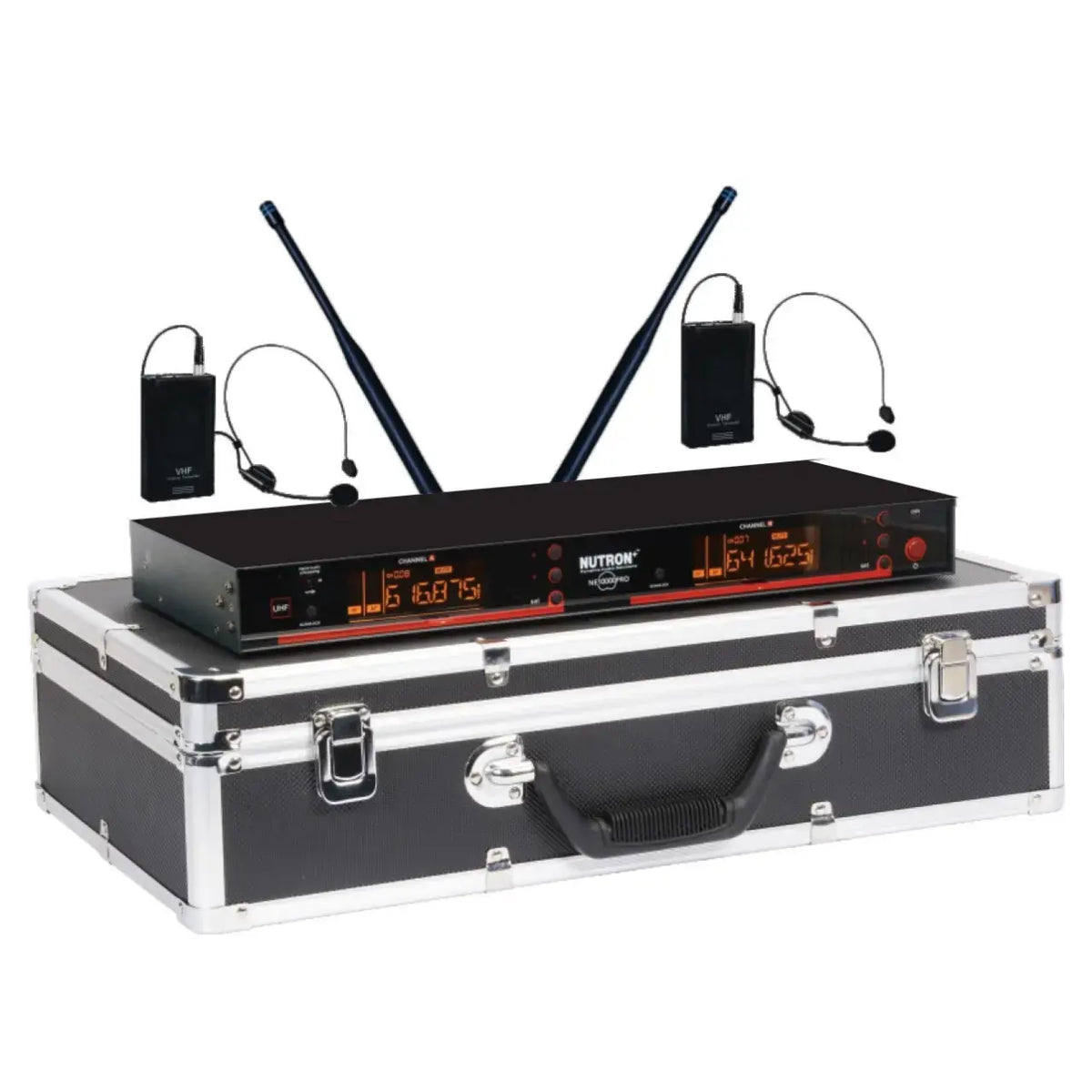 Nutron NE 10000PRO HS (Dual Headset Wireless Microphone - 400 Feet Operating Ran