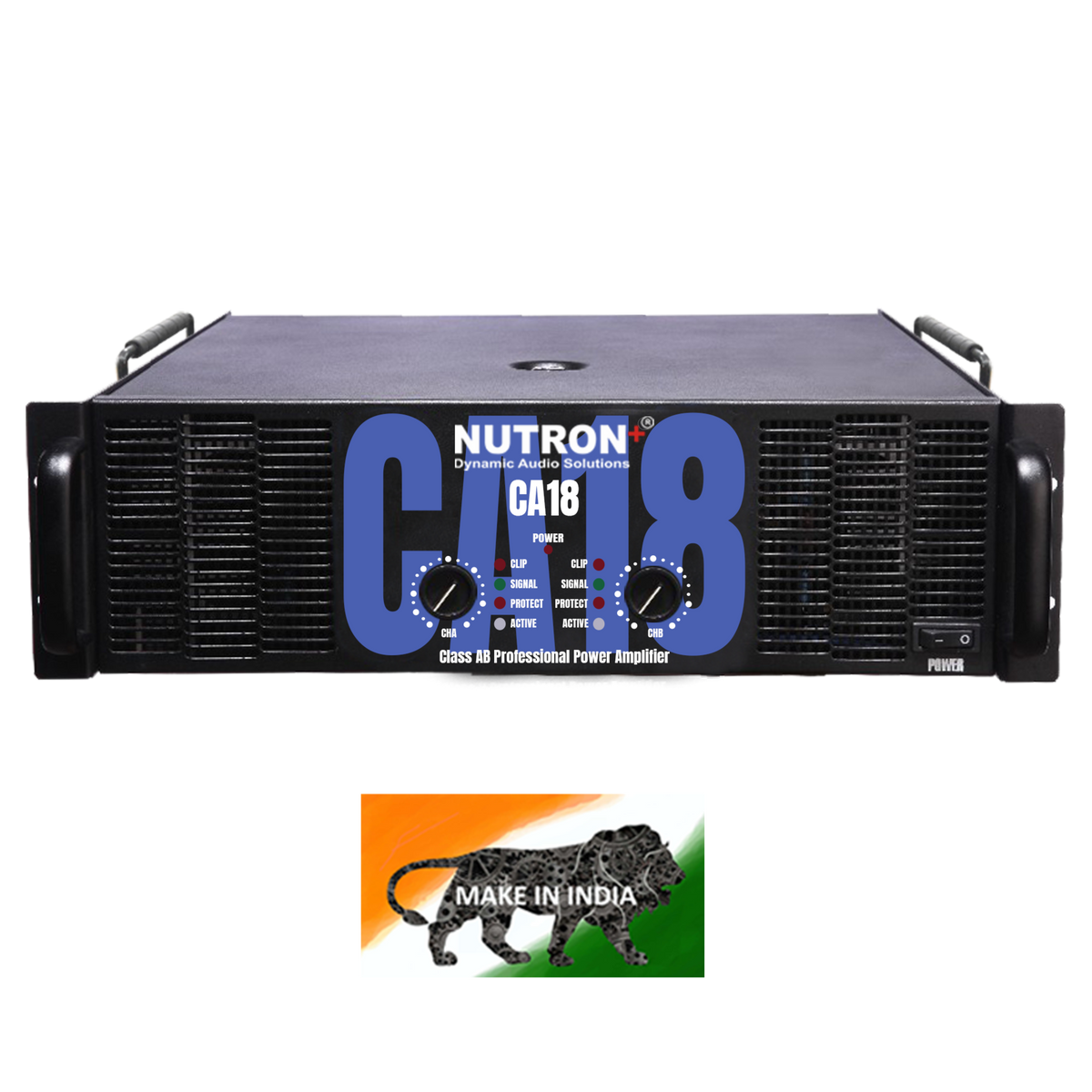 Nutron+ CA-18, 4000 Watt Power Amplifier (2000+2000 Watt @ 2Ω)