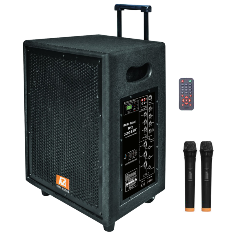 Real Audio RQ-1201 BT (150 Watt (MAX.) 12inch Portable Amplifier)