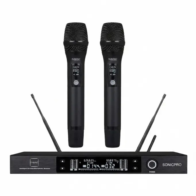 Clarion JM WL 305 Sonic Pro Dual Channel Wireless UHF Microphone